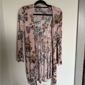 Knox Rose Pink Floral kimono